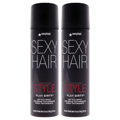 Sexy Hair Style  Play Dirty Dry Wax Spray By  For Unisex - 4.8 oz Spray - Pack Of 2 In Multi