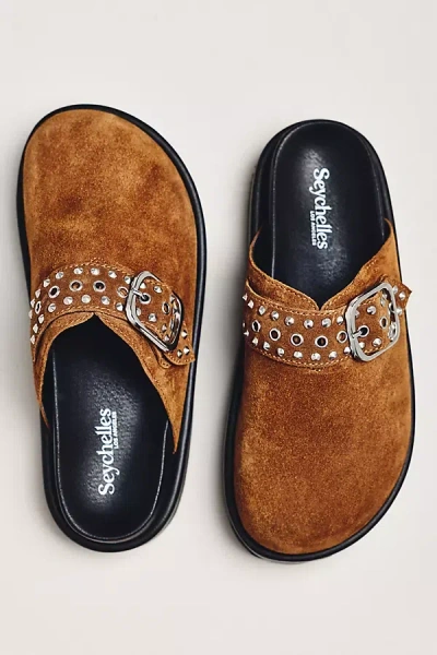 Seychelles Acclaim Embellished Clogs In Brown