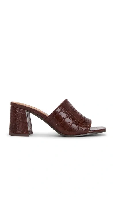 Seychelles Adapt 3 Sandals In Brown Croco Faux Leather