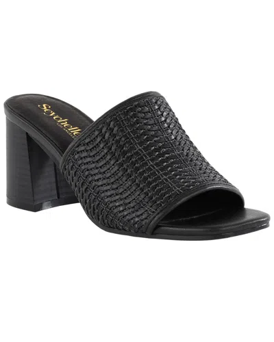 Seychelles Adapt 3 Woven Heeled Sandal In Black