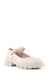 Seychelles Alley Cat Mary Jane Lug Sole Pump In Off White