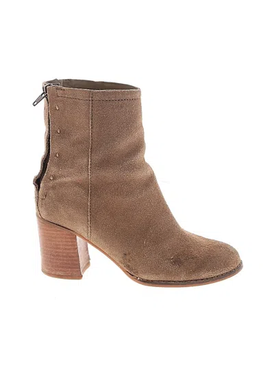 Pre-owned Seychelles Ankle Boots In Tan