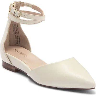 Seychelles Ankle Strap D'orsay Pointed Toe Flat