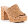 Seychelles Applause Womens Laceless Leather Platform Sandals In Brown