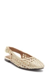 Seychelles Avalon Slingback Flat In Gold