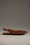 Seychelles Avalon Woven Slingback Flats In Brown
