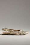 Seychelles Avalon Woven Slingback Flats In Gold