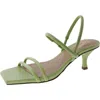 SEYCHELLES BANKS WOMENS SLIP ON SQUARE TOE STRAPPY SANDALS