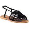 Seychelles Beach Is Better Knotted Sandal In Black
