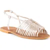 Seychelles Beach Is Better Knotted Sandal In Platinum