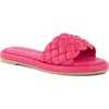 SEYCHELLES BELLISSIMA WOMENS FAUX LEATHER WOVEN SLIDE SANDALS