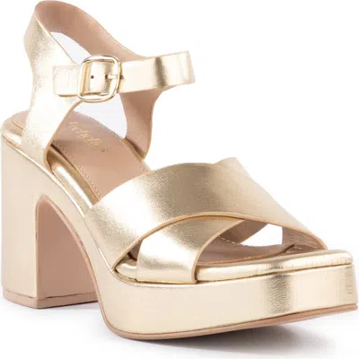 Seychelles Blessings Platform Sandal In Gold