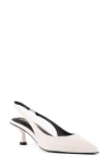 Seychelles Brooklyn Kitten Heel Slingback Pump In White
