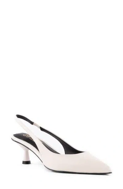 Seychelles Brooklyn Kitten Heel Slingback Pump In White
