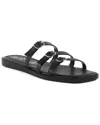 Seychelles Buckle Leather Sandal In Black