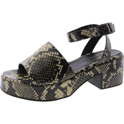 Seychelles Calming Influnce Womens Leather Block Heel Slingback Sandals In Multi