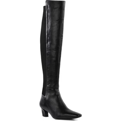 Seychelles Casting Call Leather Over The Knee Boot In Black