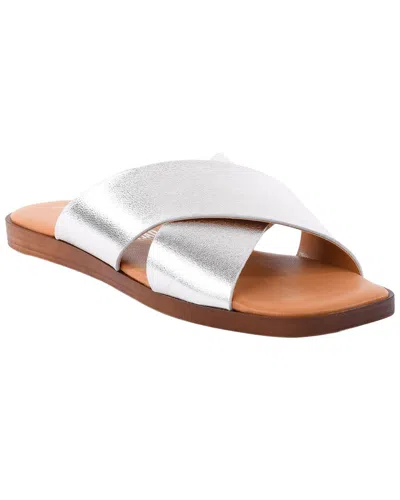 Seychelles Chai Leather Slide In Silver