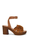 Seychelles Chasing Sunsets Ankle Strap Platform Sandal In Brown