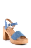 Seychelles City Scape Platform Sandal In Blue