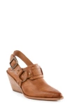 Seychelles Classified Slingback Wedge Mule In Brown