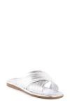Seychelles World View Ii Slide Sandal In Silver