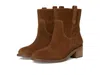 Seychelles Cozy Block Heel Bootie In Brown