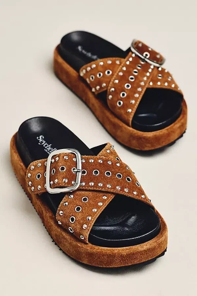 Seychelles Crushing Wave Platform Sandals In Brown