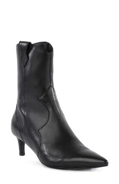 Seychelles Dallas Pointy Toe Western Sock Boot In Black