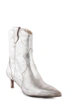 Seychelles Dallas Pointy Toe Western Sock Boot In Pewter