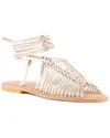 Seychelles Beach Is Better Knotted Sandal In Gold