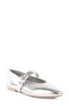 Seychelles Dream Team Mary Jane Flat In Silver