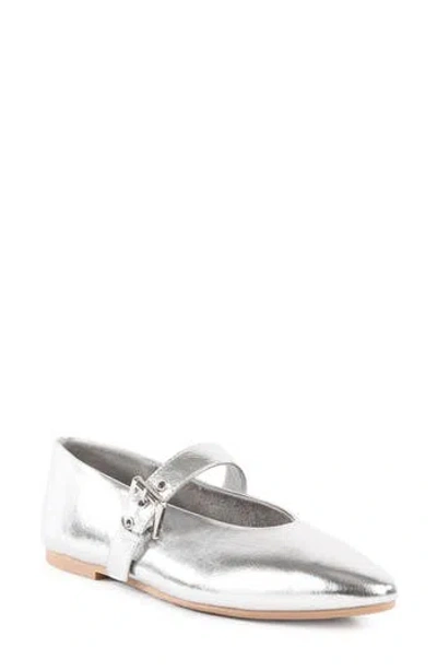Seychelles Dream Team Mary Jane Flat In Silver