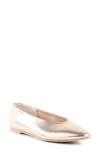 Seychelles Dreamer Pointed Toe Flat In Platinum