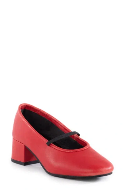 Seychelles Dusk To Dawn Mary Jane Pump In Red