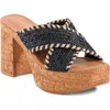 Seychelles Encore Platform Slide Sandal In Black