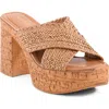 Seychelles Encroe Platform Slide Sandal In Brown