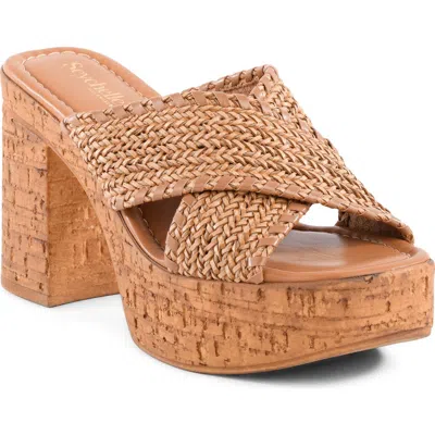 Seychelles Encroe Platform Slide Sandal In Brown
