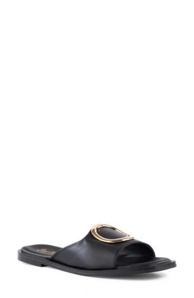 Seychelles End Of Time Slide Sandal In Black