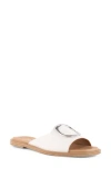 Seychelles End Of Time Womens Leather Mule Sandals In Off White