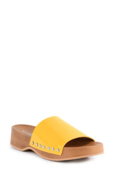 Seychelles Fantasy Platform Sandal In Yellow
