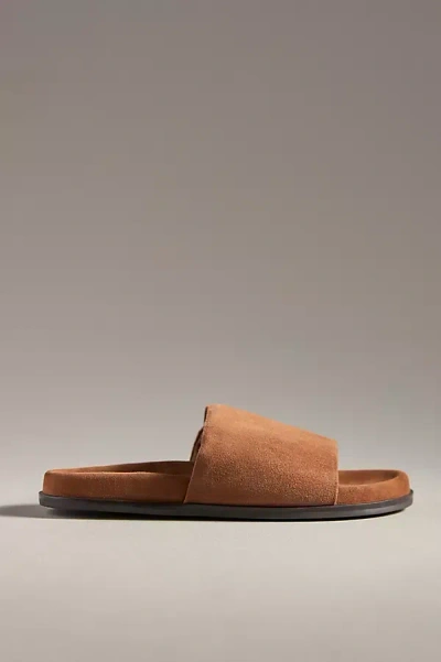 Seychelles Farrah Suede Slide Sandals In Yellow