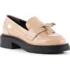 Seychelles Final Call Platform Loafer In Beige