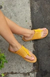 Seychelles Florence Woven Sandal In Yellow