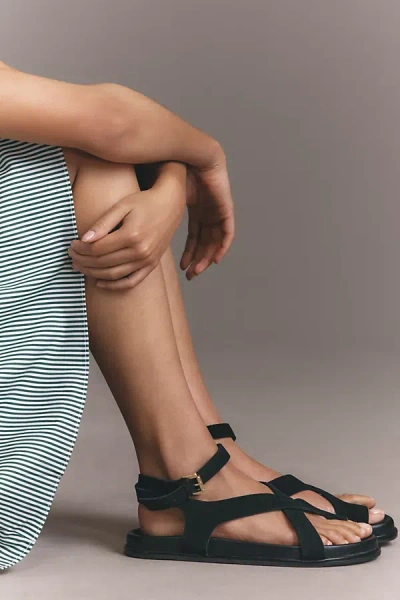 Seychelles Fritz Ankle-strap Sandals In Black
