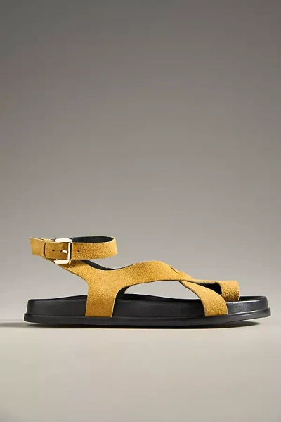Seychelles Fritz Ankle-strap Sandals In Yellow