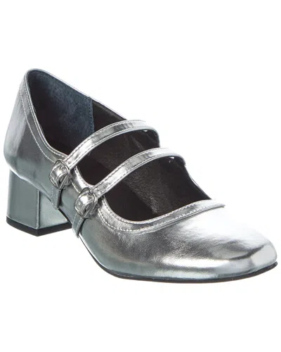 Seychelles Gatsby Leather Pump In Silver