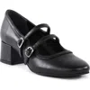 Seychelles Gatsby Mary Jane Pump In Black Vegan Leather