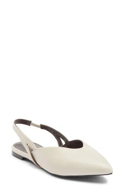 Seychelles Good Girl Slingback Flat In White