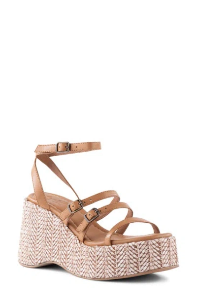 Seychelles Grapefruit Platform Wedge Sandal In Tan